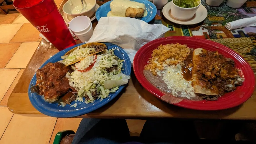 Combo Plate with Tamales and Taco